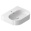 Umyvadlo Ceramic Slim Wall O 55, s otvorem pro baterii, s přepadem, bílá