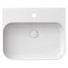 Umyvadlo Ceramic Slim Wall R 55, s otvorem pro baterii, s přepadem, bílá