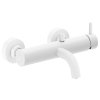 ES 022.10WV Vanová nástěnná baterie bez sprchového setu, White Velvet