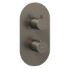 ES 067.20GB.O3.RB07C Termostatická podomítková baterie 3-cestná bez tělesa, Graphite Brushed