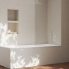 706.10WV Podomítkový vývod s držákem, White Velvet