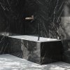706.21BLM Podomítkový vývod s držákem, Black Matt