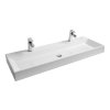 Umyvadlo Natural Duo 120, s otvory pro baterie, bez přepadu