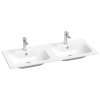 Dvojumyvadlo Chrome Slim 120, s otvory pro baterie, s přepadem