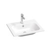 Umyvadlo Chrome Slim 60, s otvorem pro baterii, s přepadem