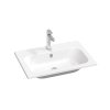 Umyvadlo Chrome Slim 70, s otvorem pro baterii, s přepadem