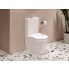 WC kombi Elegant RimOff set, vario odpad, bílá