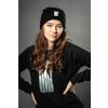 Mírová zimní čepice | beanie | unisex – černá