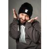 Mírová zimní čepice | beanie | unisex – černá
