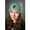 Mírová zimní čepice | beanie | unisex – zelená