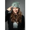 Mírová zimní čepice | beanie | unisex – zelená