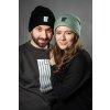 Mírová zimní čepice | beanie | unisex – zelená