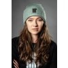 Mírová zimní čepice | beanie | unisex – zelená