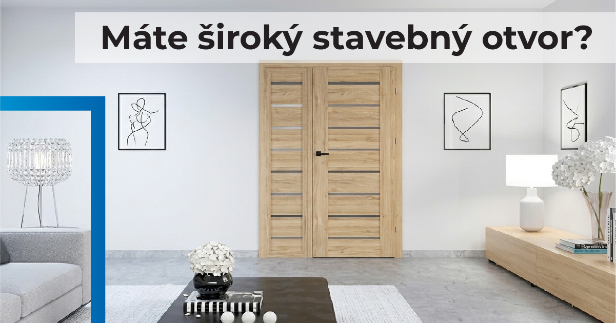 Máte široký stavebný otvor? Spoznajte inteligentné riešenie: Asymetrické dvere s dostávkou