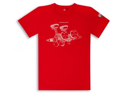 Ducati V4 Panigale Herren Baumwoll T Shirt rot 98769803