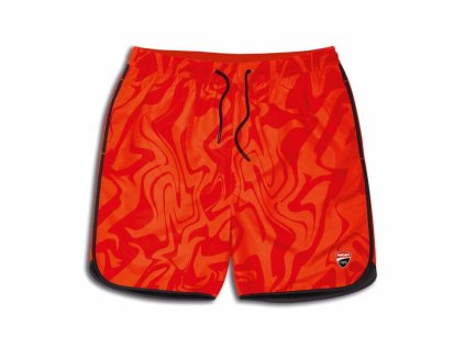 Plavky Ducati Corse AOP červené