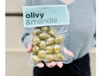 Řecké olivy plněné mandlí 150 g