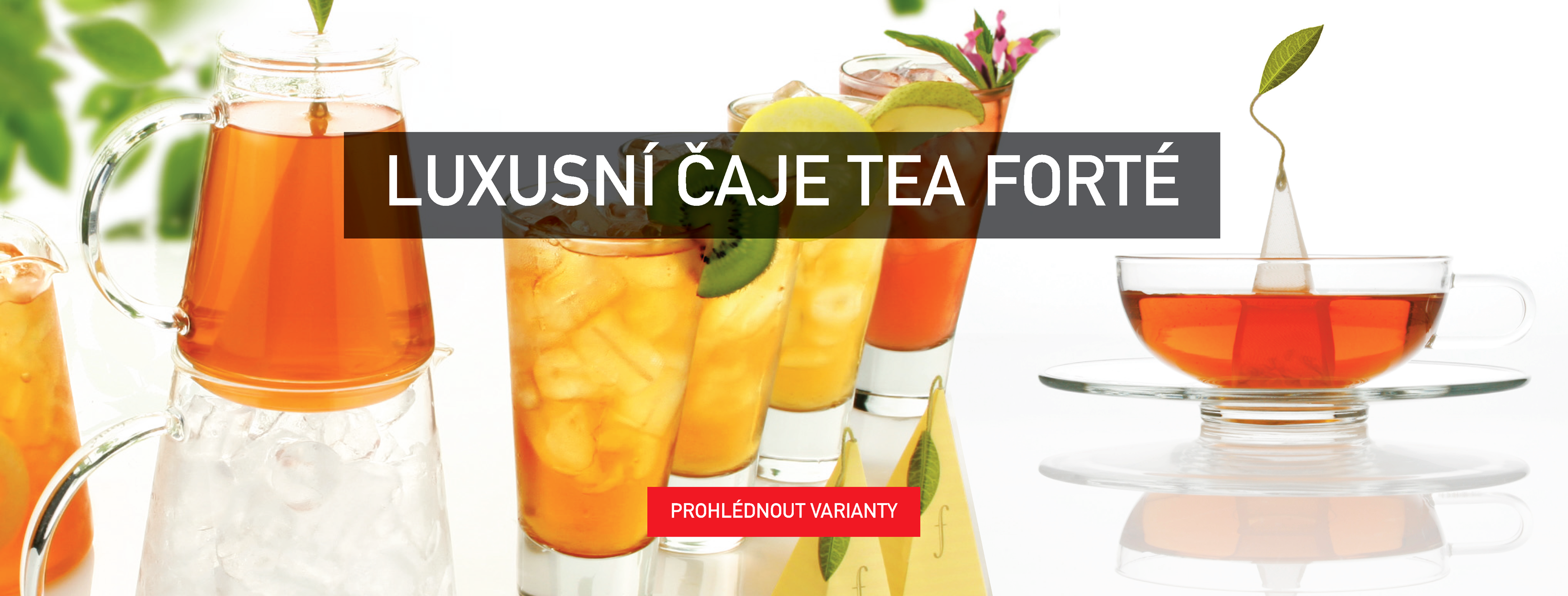 Luxusní čaje Tea forté, pyramidkové čaje