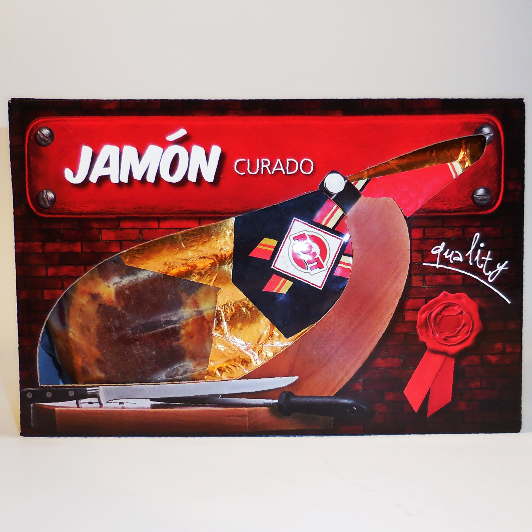 Jamón Curado 1 kg . V originální krabičce za 999 Kč