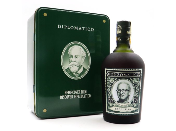 kovový box Diplomático s vlastní etiketou