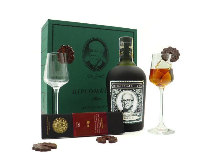 Dárková sada Diplomático s čokoládou