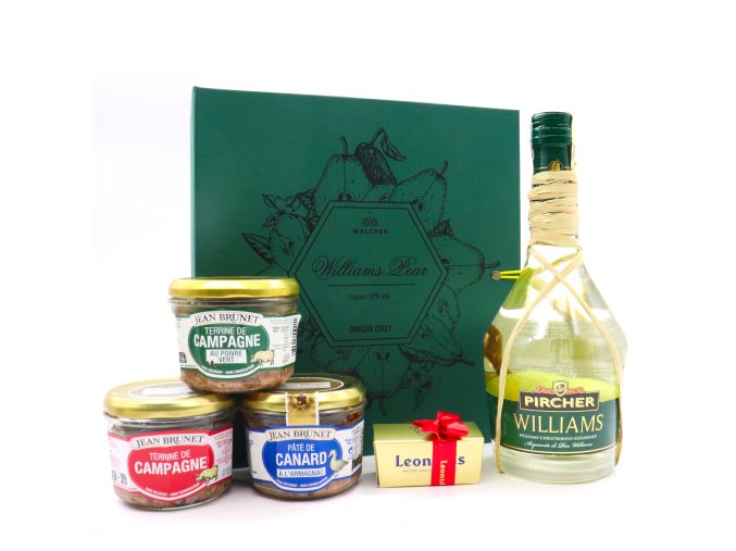 Alkohol ne, raději ovoce . Williams book hruškovice gourmet set