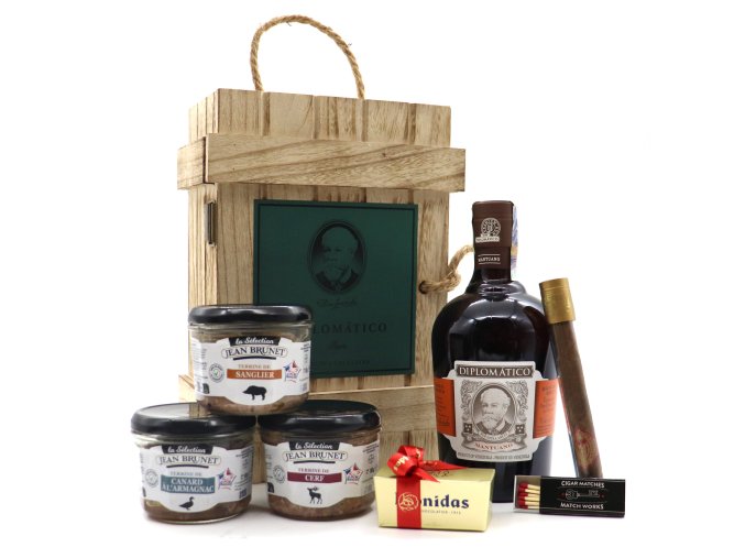 Diplomático Mantuano . WOOD BOX Trio terin