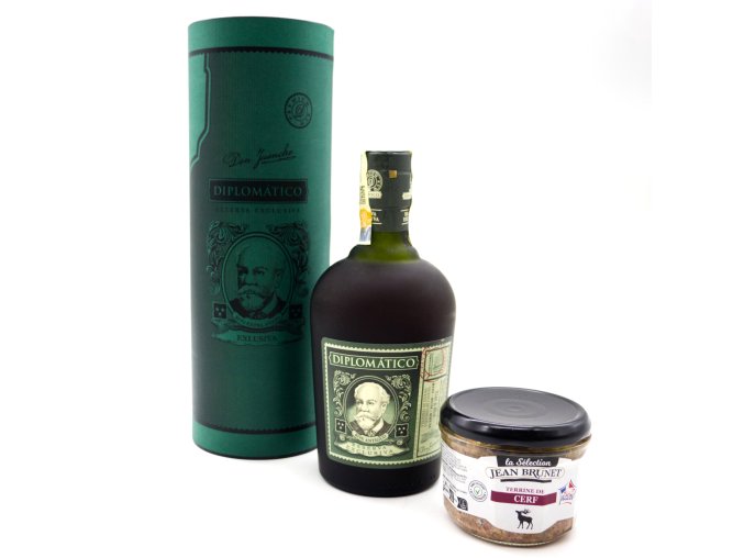 Diplomático v tubusu . Francouzské paté AKCE