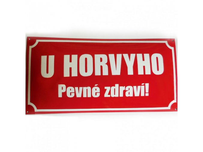 smaltovaná pouliční cedule s vlastním textem