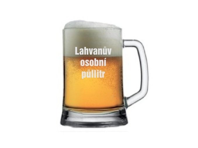 půl litr s vlastním textem