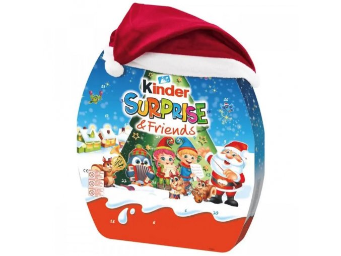 Adventní kalendář Kinder s čepičkou