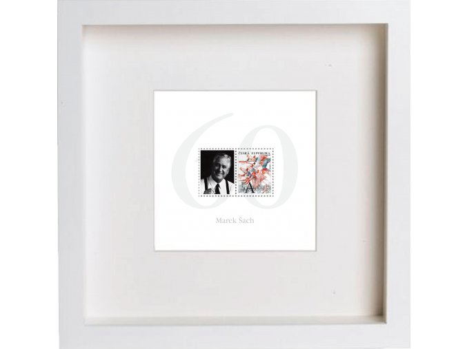 vlastní podobizna na známce , zarámovaná