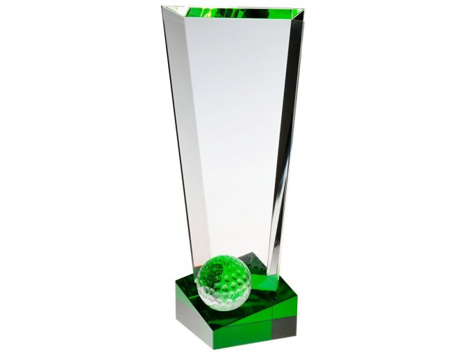skleněná trofej pohár