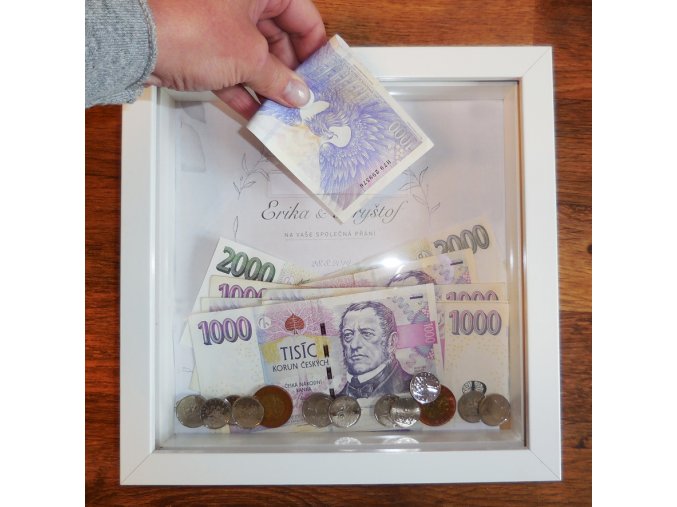 svatební kasička , dárek ke svatbě