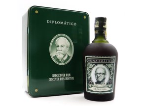 kovový box Diplomático s vlastní etiketou