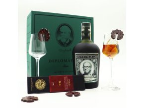 diplomático v dárkové sadě s čokoládou