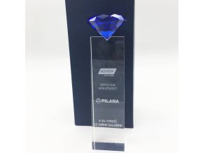 Diamant blue . Optické sklo