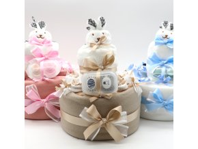 Plenkový dort, dárek k narození dítěte