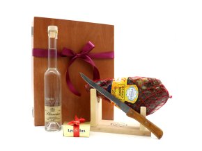dárková sada Slivovice, jamon, španělská kýta
