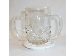 Obouruční půllitr s vlastním textem, pískování, dárek pro dědu