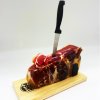 Jamń Curado, sušená kýta 1kg, stojánek, nůž
