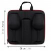 wine case with glasses divinto black 13312