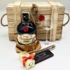 Pampero rum s vlastní etiketou . Wood box pro gentlemany