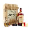 Matusalem rum s vlastní etiketou . Wood box "starý jako Metuzalém"