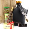 WOODBOX . Lambrusco bílé na černém s parmazánem