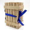 WOODBOX . Lambrusco bílé na černém s parmazánem