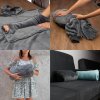 bluzair hoodie blanket gray 13796