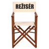 režisérská židle s vlastním textem