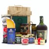 gurmánská sada s alkoholem v dřevěném boxu