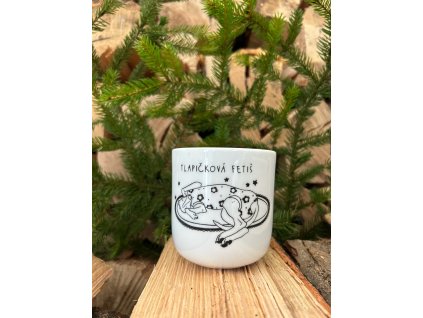 Sójová svíčka v porcelánu TLAPIČKOVÁ FETIŠ